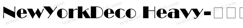NewYorkDeco Heavy字体转换